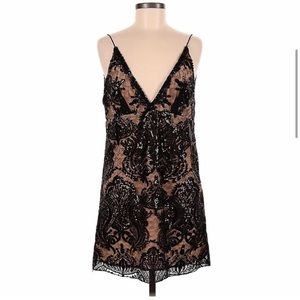 Free People Night Shimmer Sequin Mini Dress